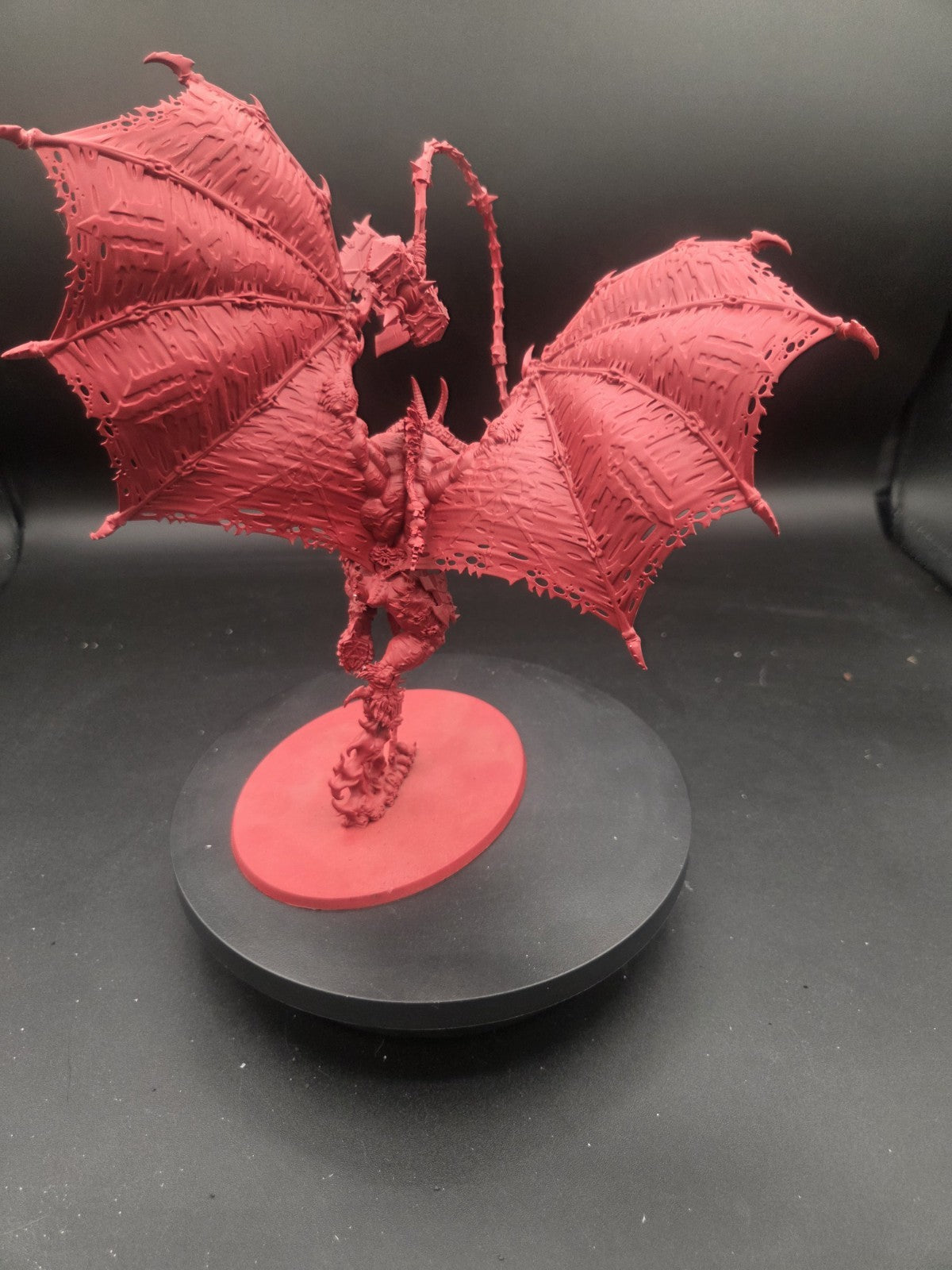 Warhammer Age of Sigmar Blades of Khorne Bloodthirster built + primed2