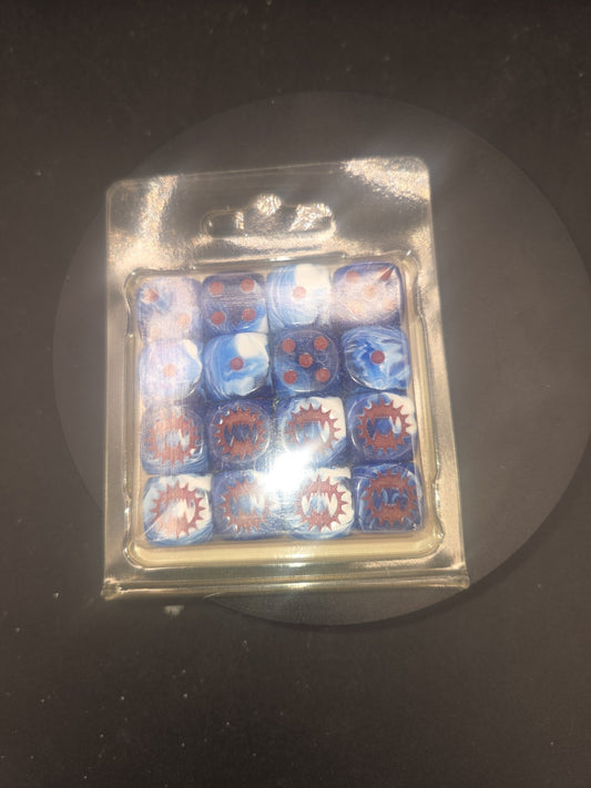 Warhammer Horus Heresy World Eaters Legion D6 Dice Set of 16 Forgeworld OOP NiB 0