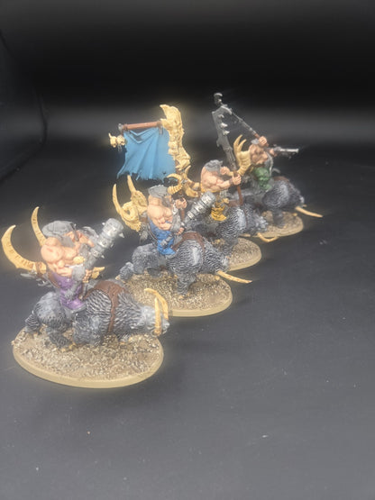 OGOR MAWTRIBES Mournfang Pack ( 4 ) Tabletop Ready Well Painted & based1