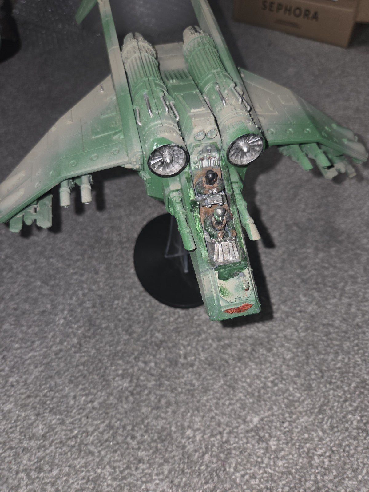 ASTRA MILITARUM Valkyrie WELL PAINTED Warhammer 40K stand included1