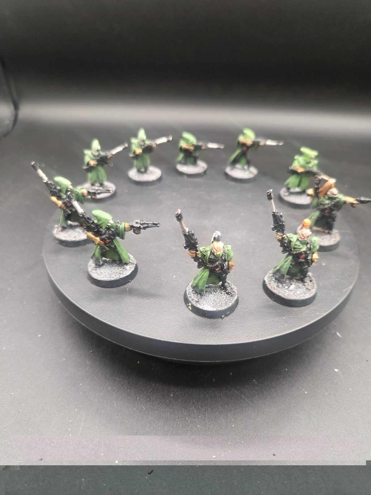 Warhammer 40k Aeldari  Eldar Ranger Scouts 10x OOP Metal - Painted 2E RT0