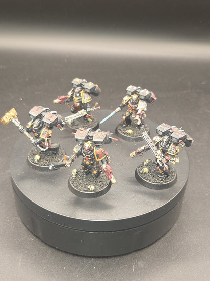 BLOOD ANGELS 5 Death Company With Jump Pack  Well PAINTED Warhammer 40K0