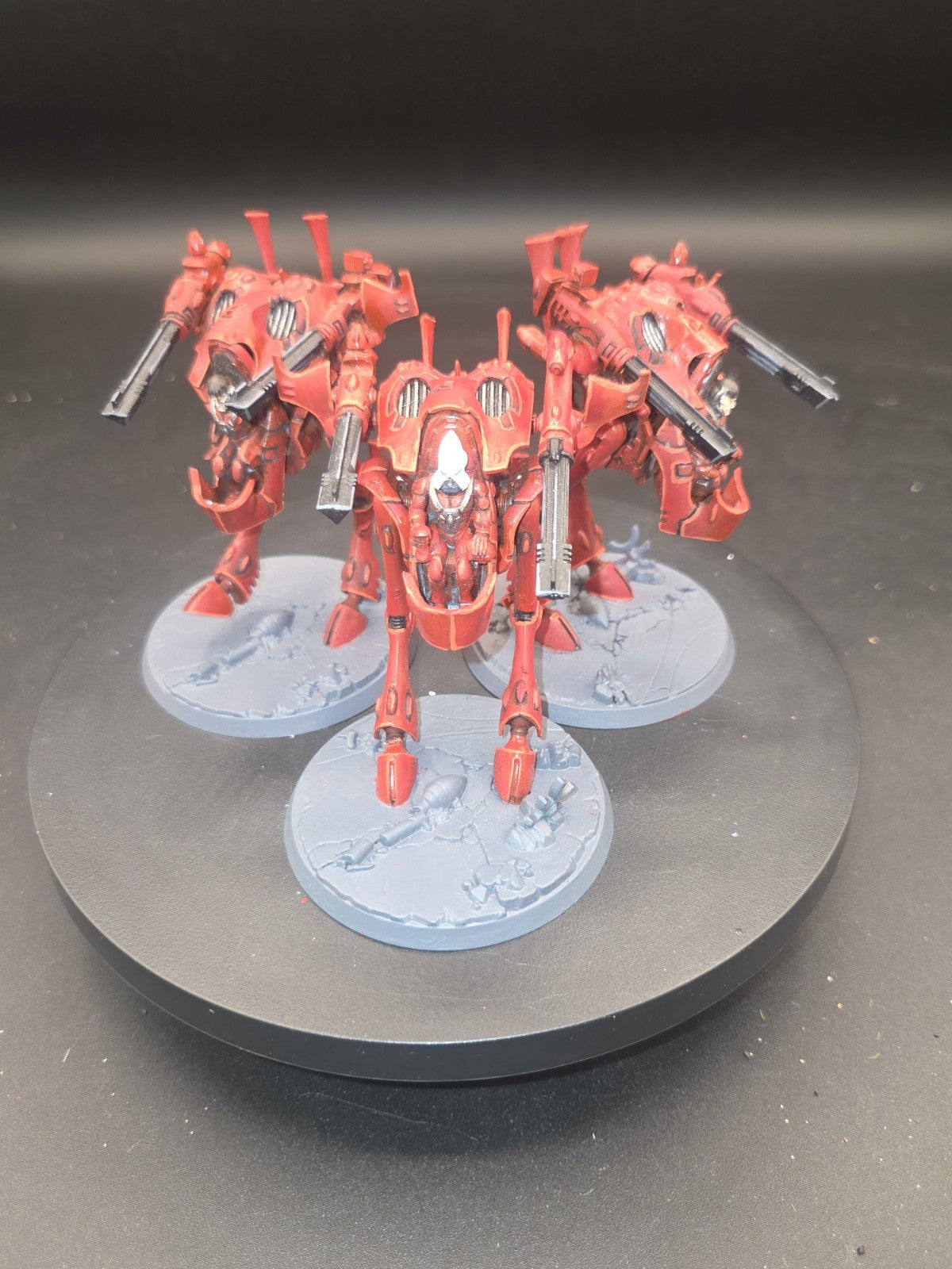 Warhammer 40K Aeldari War Walker x3 Tabletop ready well painted Eldar0