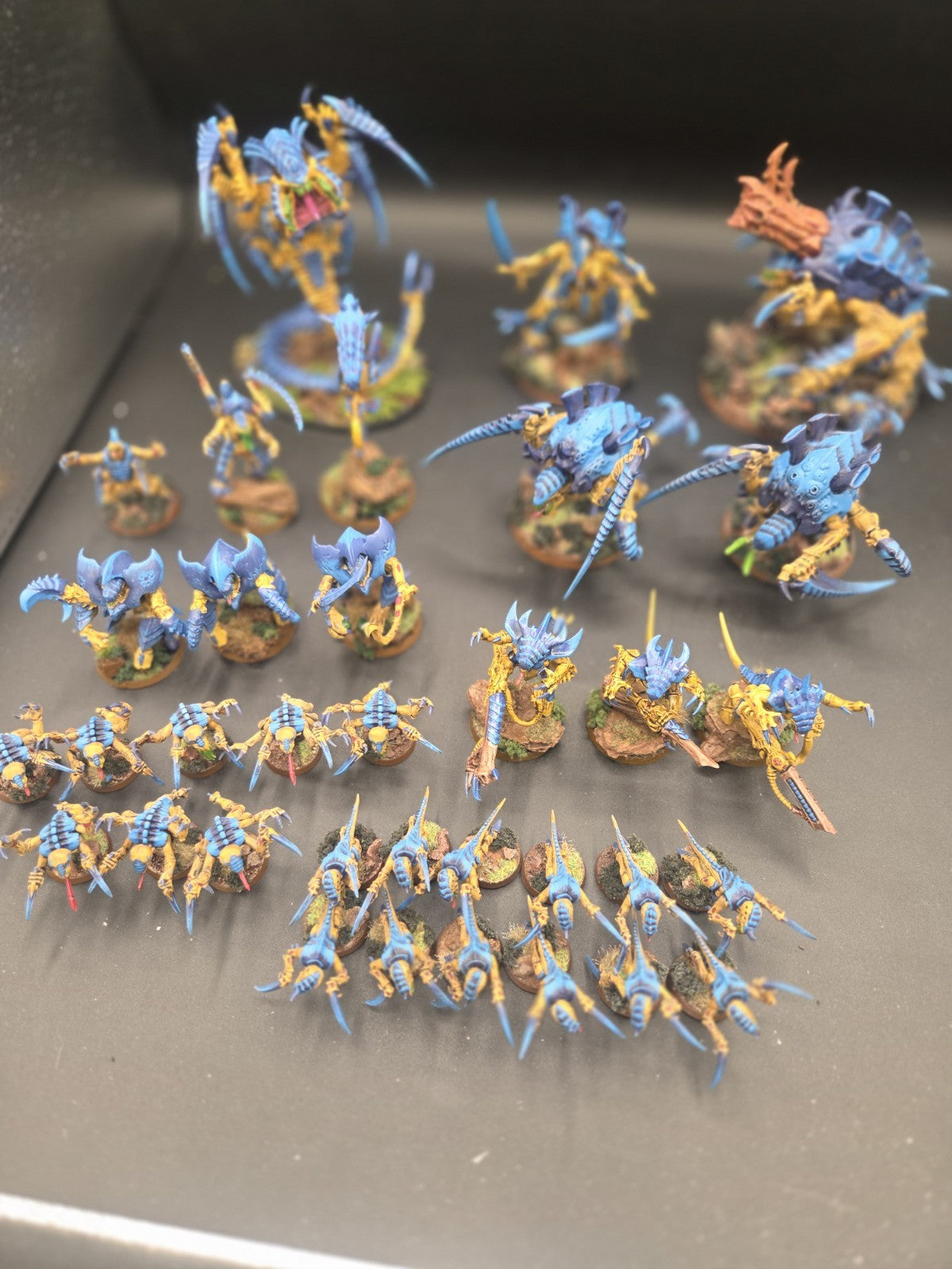 Warhammer 40K Tyranids Army Nicely Painted & Nicely Based  1750 ish points3