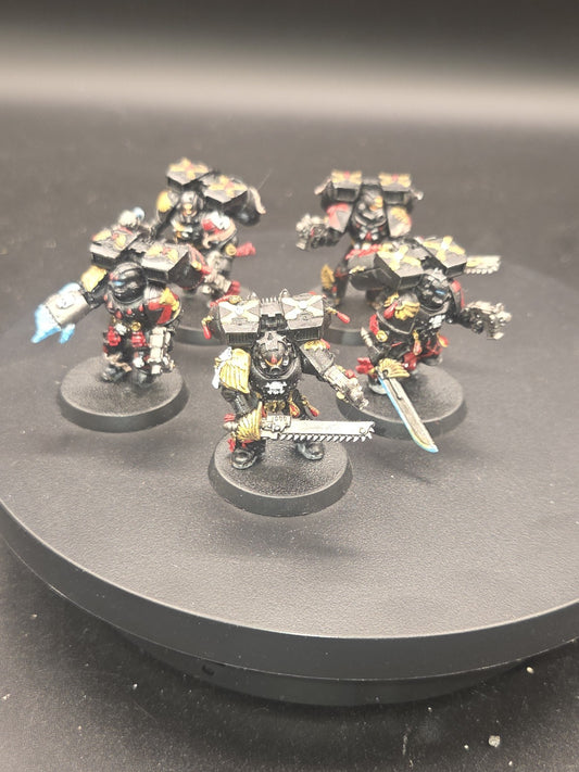 BLOOD ANGELS 5 Death Company With Jump Pack #16 Well PAINTED Warhammer 40K0