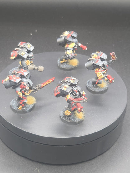 BLOOD ANGELS 5 Death Company With Jump Pack #16 Well PAINTED Warhammer 40K3