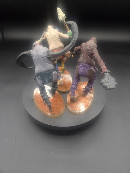 Sigmar Sons Of Behemat Mancrusher Gargant Mob Lot - 3 Models Fully Painted Based2