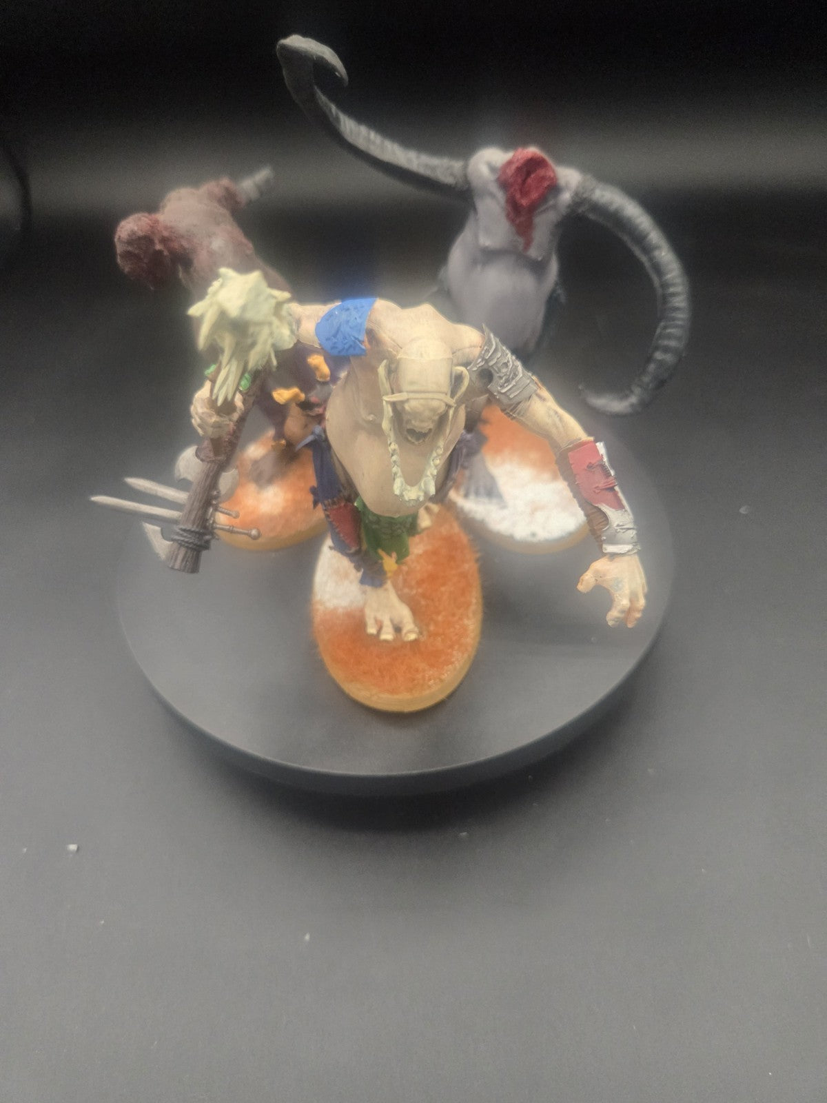 Sigmar Sons Of Behemat Mancrusher Gargant Mob Lot - 3 Models Fully Painted Based0
