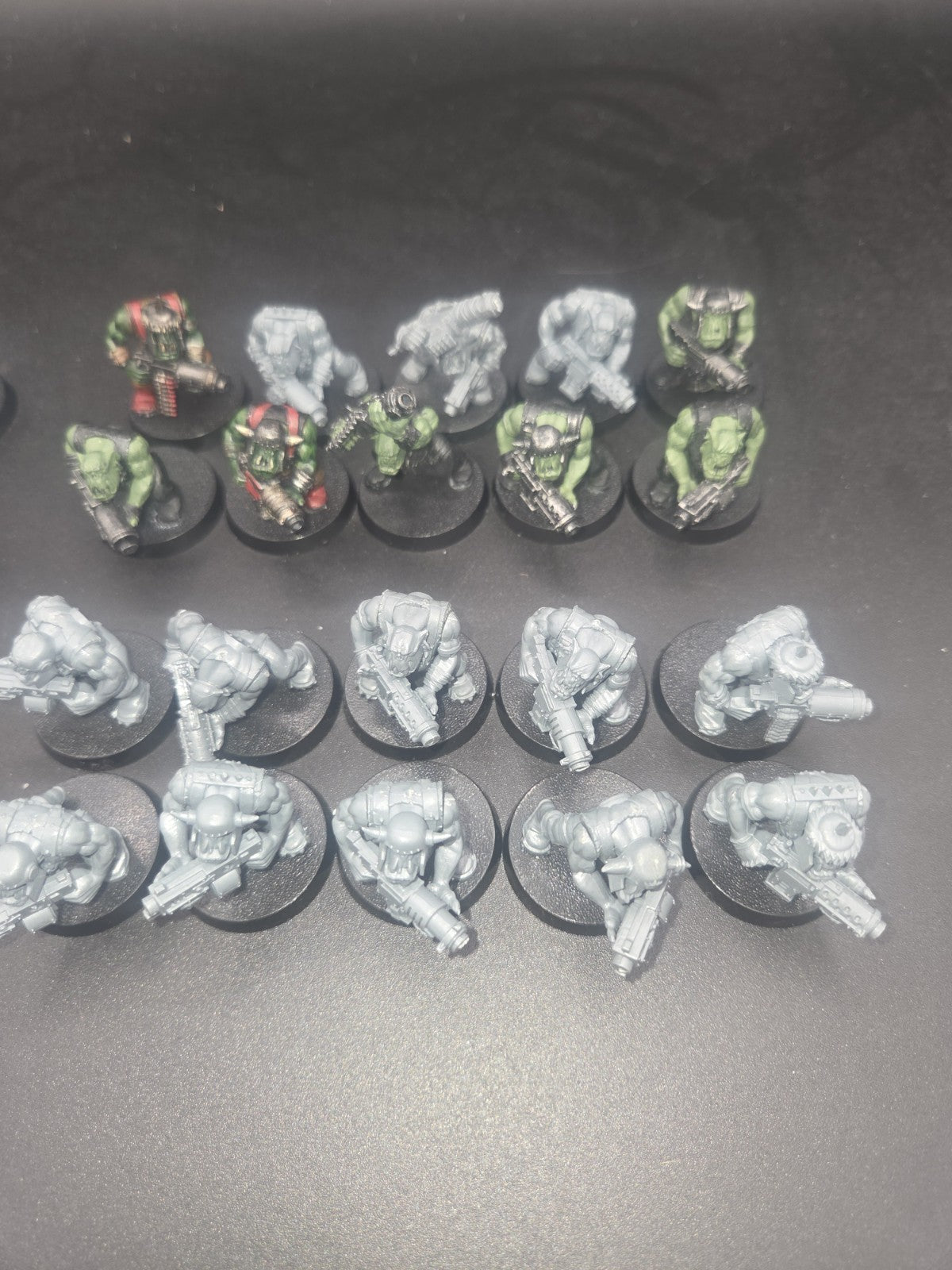 50 Ork Boyz with Shootas  Warhammer 40,000 Orks Boyz OOP All on 32mm bases2