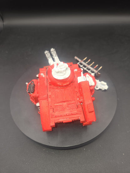 Warhammer 40k Blood Angels Baal Predator Tank 2nd Edition 1998 Metal Some paint3
