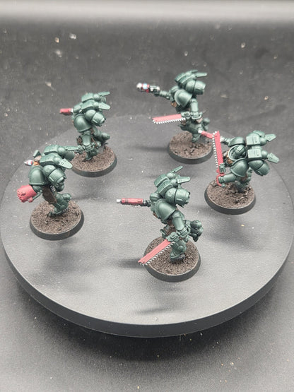 Warhammer 40K Space Marine Dark Angels Jump Pack intercessors x5 Tabletop Ready1