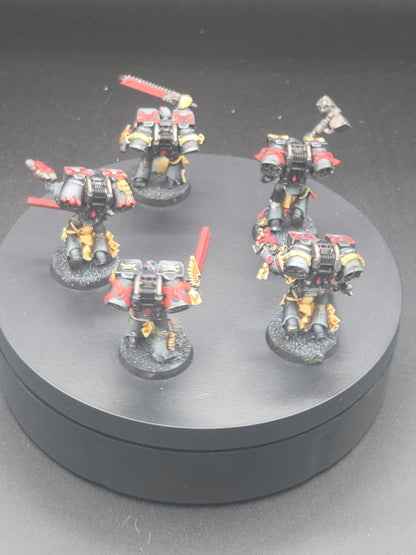 BLOOD ANGELS 5 Death Company With Jump Pack #16 Well PAINTED Warhammer 40K2