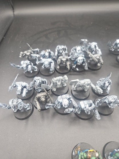 50 Ork Boyz with Sluggas & Choppas 40k Orks Boyz OOP All on 32mm bases3