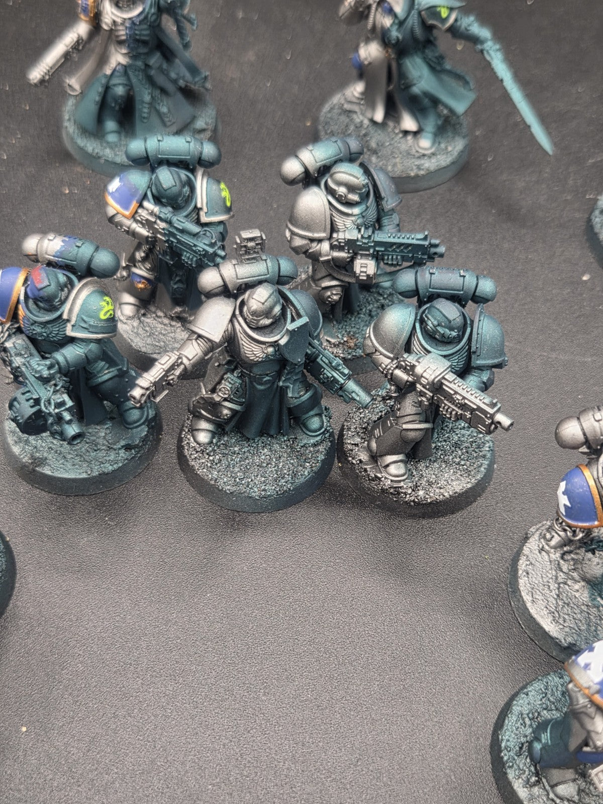 Warhammer 40k Primaris Space Marine Army Alpha Legion lot Unique Paintjob7