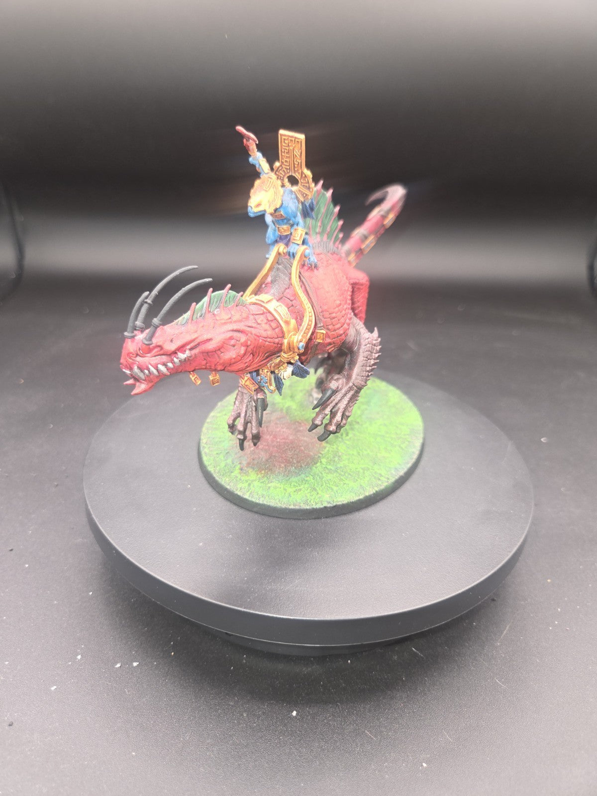 Warhammer Age of Sigmar Seraphon Troglodon well painted & based1