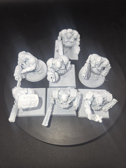 Warhammer 40k: Ogryn kitbash Lot (6 Ogryn + Leader Nork Deddog ) Made from Ogors2