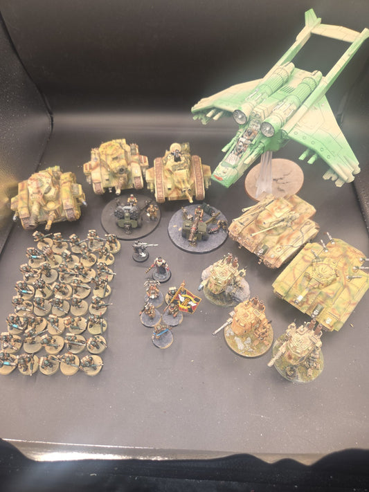 Warhammer 40K Astra Militarum Imperial Guard Army Lot - Well Painted 1800 pts0