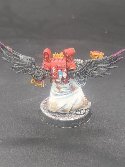 Tabletop Ready Warhammer 40k Blood Angels Sanguinary Priest. Kitbash wings2