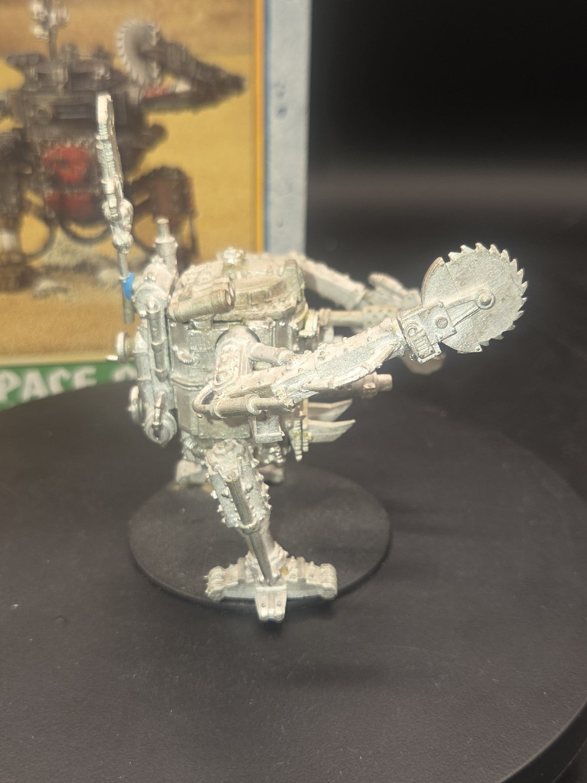 Space Ork Dreadnought With Box Metal Citadel OOP Warhammer 40K 3rd Edition Orks3