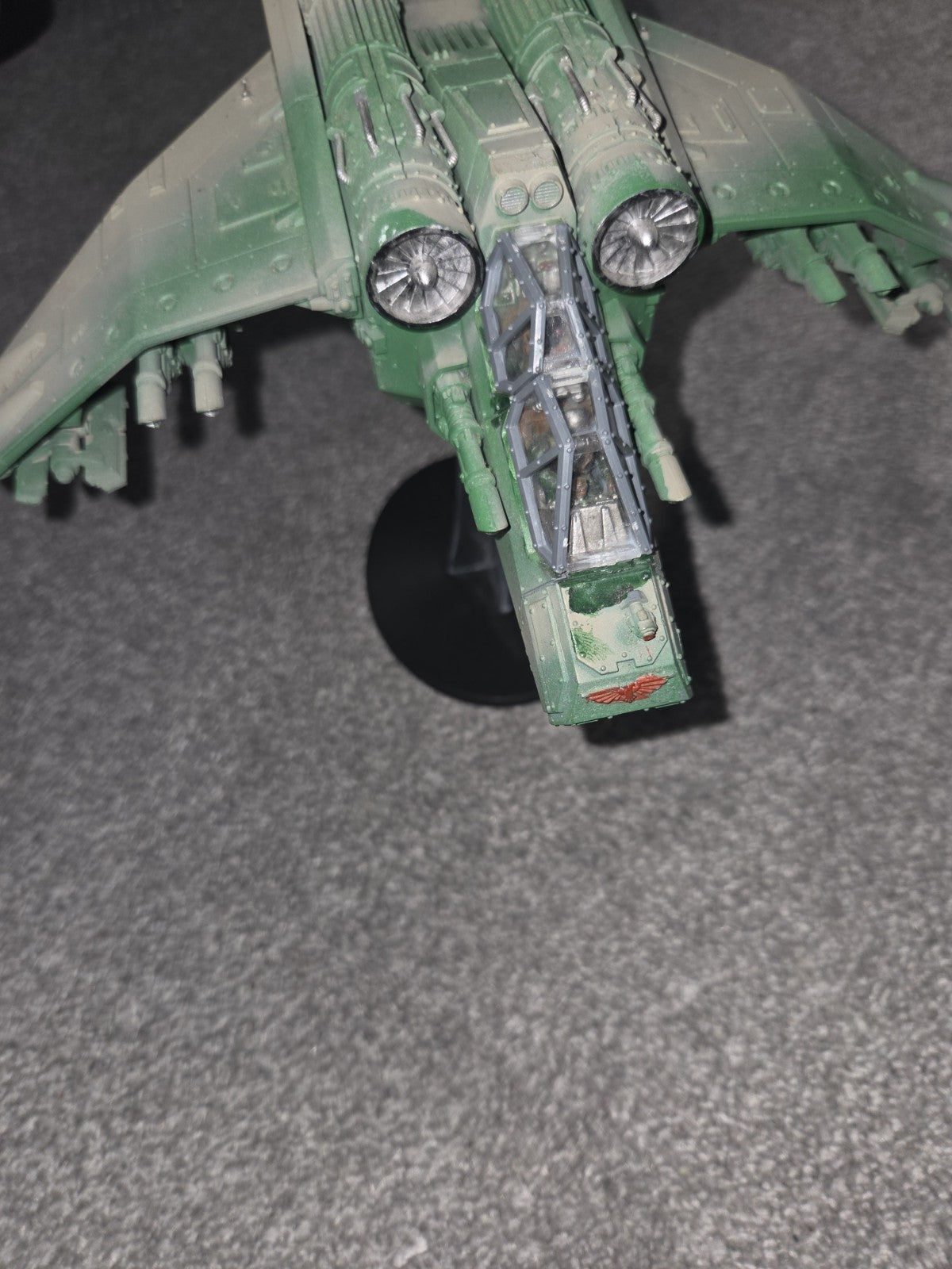 ASTRA MILITARUM Valkyrie WELL PAINTED Warhammer 40K stand included0