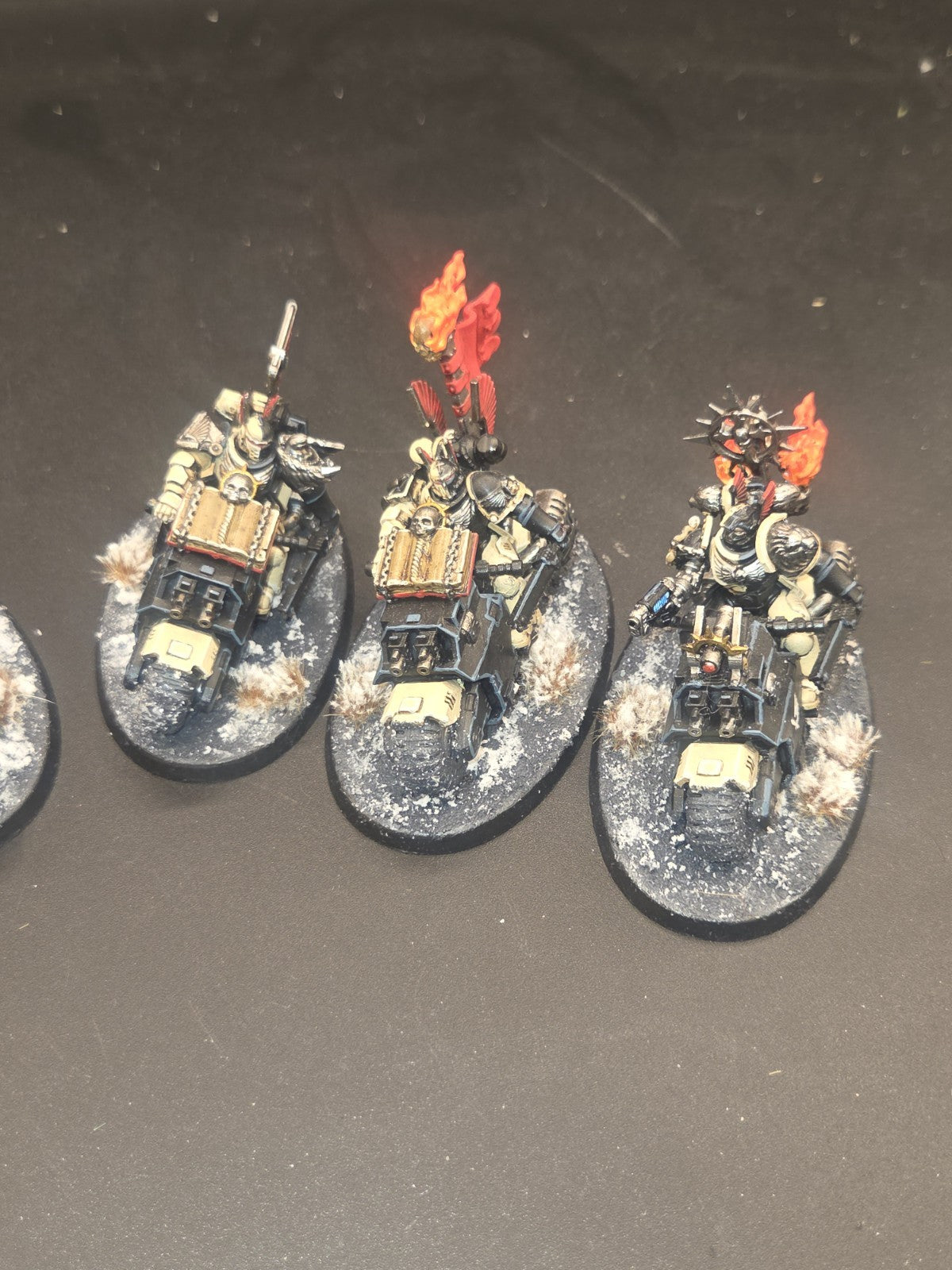 Warhammer 40k Dark Angels Ravenwing Black Knights x6 Painted & kitbashed2