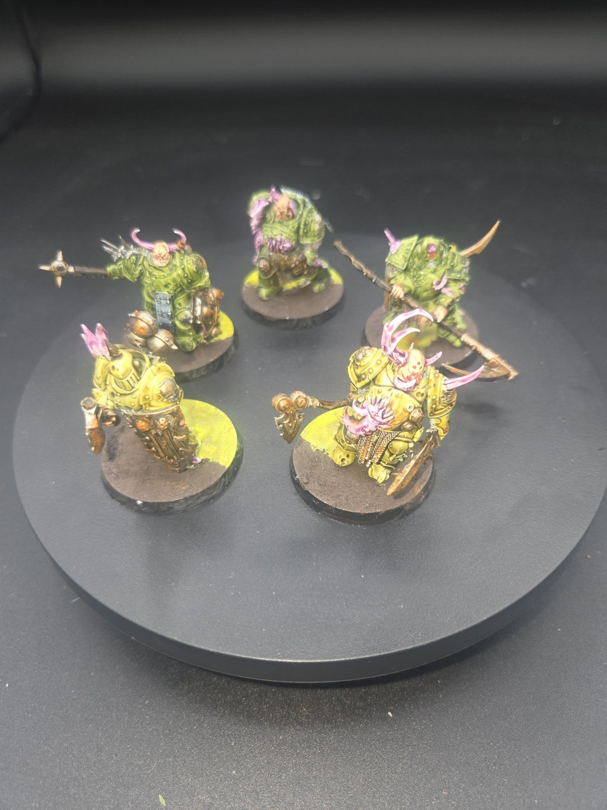 Warhammer Age of Sigmar: Maggotkin of Nurgle Putrid Blightkings Well painted 0