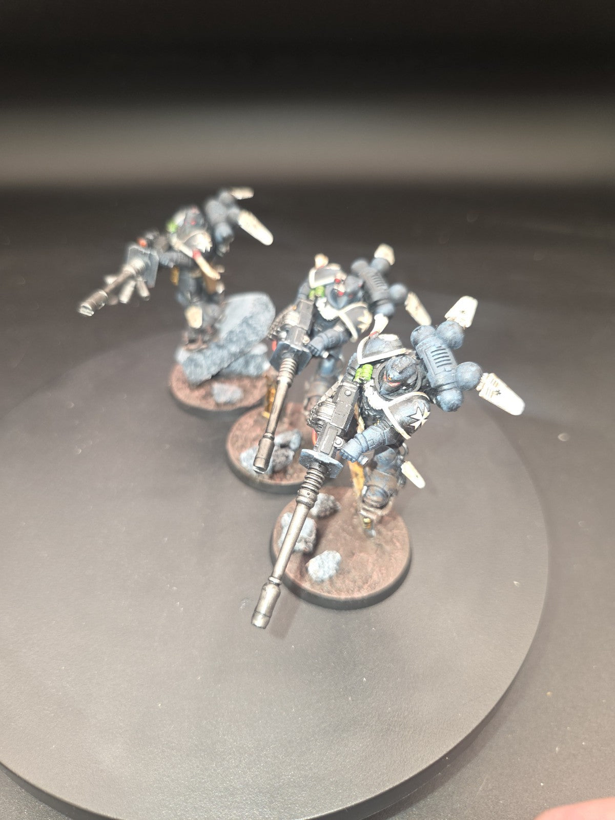 SPACE MARINES Black templar Suppressors  Warhammer 40K 1404 well painted & based1