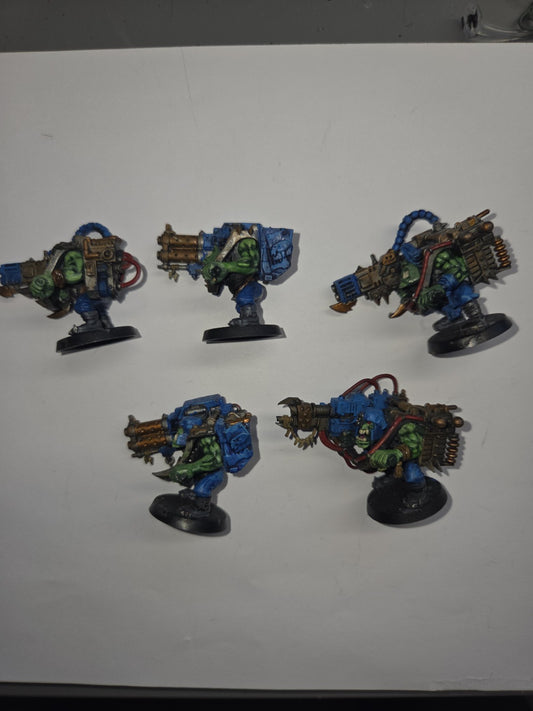 Orks  Lootas x5  Nicely Painted & Ready for Battle 1