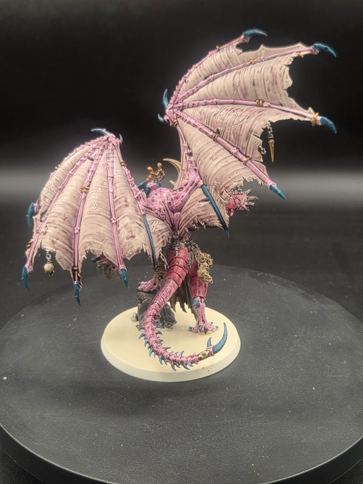 warhammer 40k Tzeench Demon Prince w/wings Tabletop Ready Painted 2