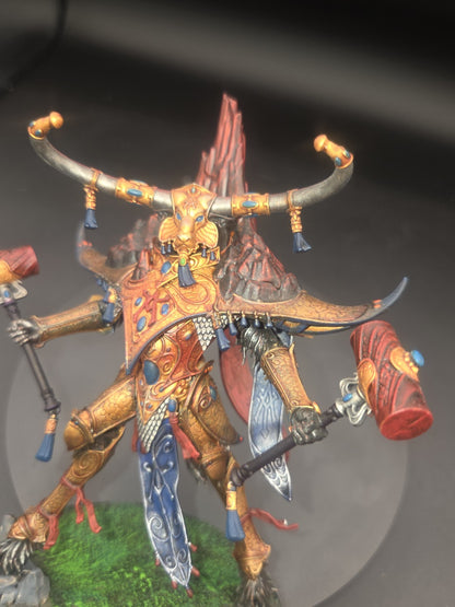 Warhammer AoS Lumineth Realm-lords: Avalenor the Stoneheart King Tabletop Ready 4