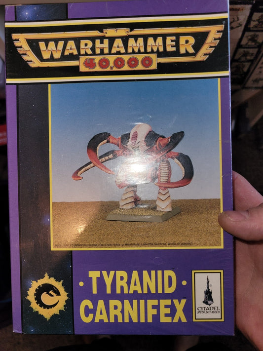Warhammer 40k Tyranid Carnifex (1997 2nd Ed) Sealed NIB OOP Metal Pewter Vintage0